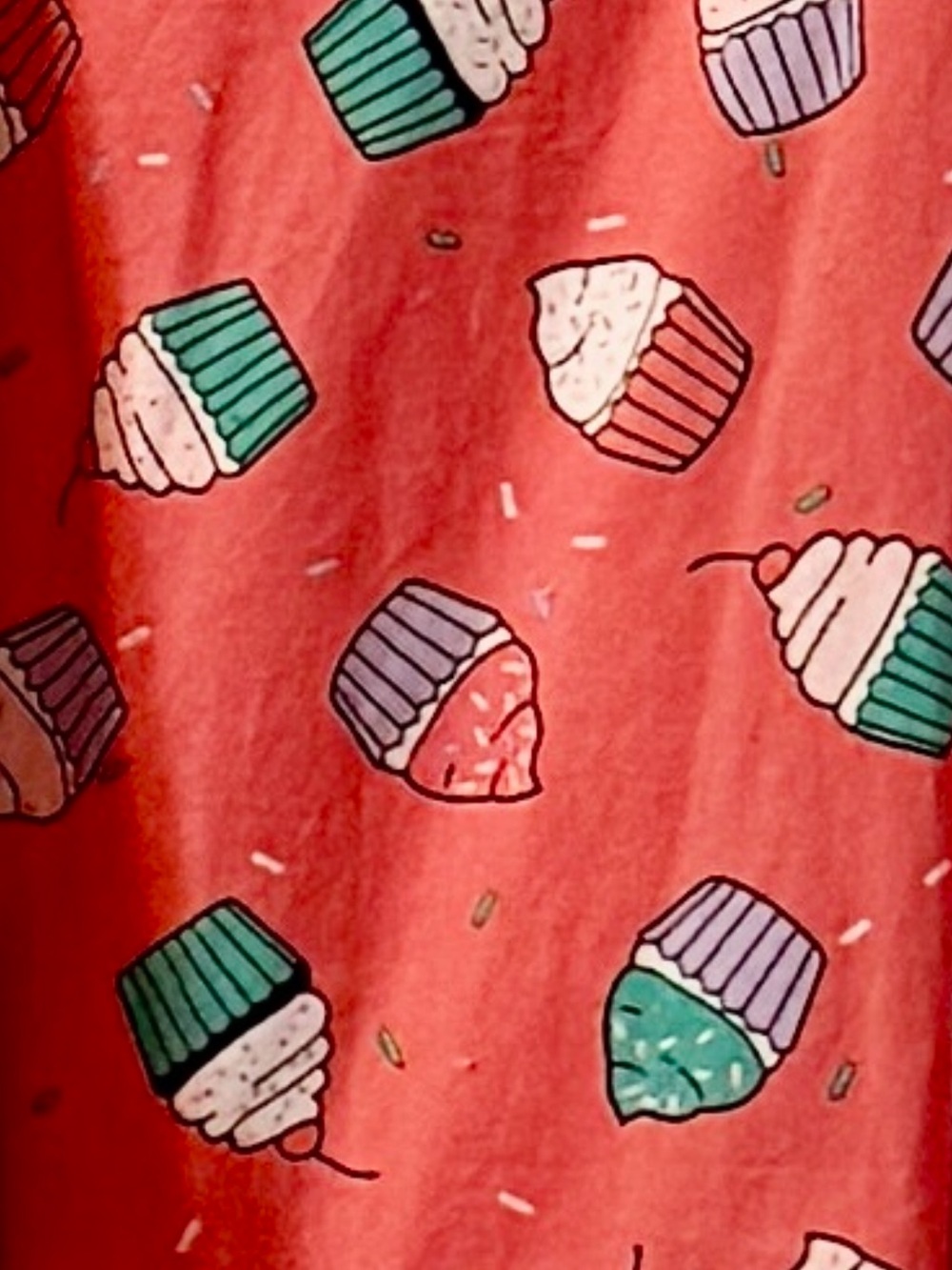 Torrid Pink/Coral Retro Cupcake Print Sundress Size 2X - Picture 4 of 4